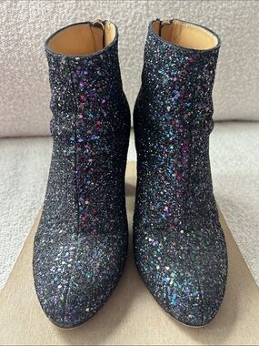 Charlotte Olympia Glitter Ankle Boots size 38.5